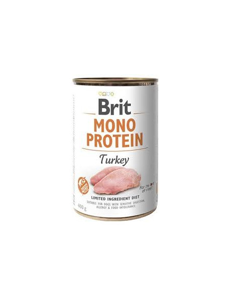 Brit Mono Protein Turkey – консериврана храна за кучета с 78- пуешко месо 0.400 кг.