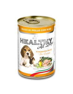 Консервирана храна за подрастващи кученца HEALTHY MEAT All days PUPPY CHICKEN with RICE с прясно пилешко месо и ориз 0.400 кг 2
