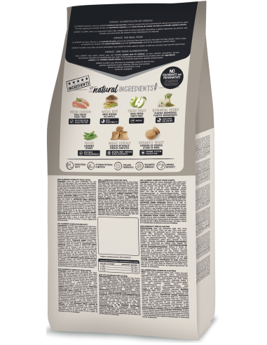 Натурална суха храна Ownat Classic Light с прясно пилешко месо, за котки предразположени към напълняване 1.5 кг.