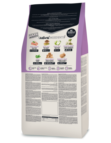 Натурална суха храна Ownat Classic Sterilized с прясно пилешко месо, за кастрирани котки 1.5 кг.