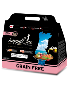 Средиземноморска храна HappyOne MEDITERRANEUM CAT Adult за пораснали котки с пилешко месо, сардини, зехтин, яйца и нар 3 кг. 2