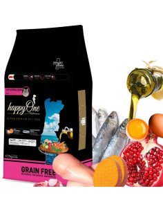 Средиземноморска храна HappyOne MEDITERRANEUM CAT Sardines за пораснали котки с пресни сардини, зехтин, сладък картоф, яйца и