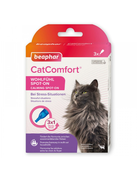 Beaphar CatComfort Calming Spot On - успокояващи капки с феромони за котки