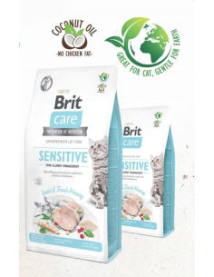 Хипоалергенна суха храна Brit Care Cat Grain-Free Insect с протеин от насекоми и прясна херинга, за котки с различни кожни и  2